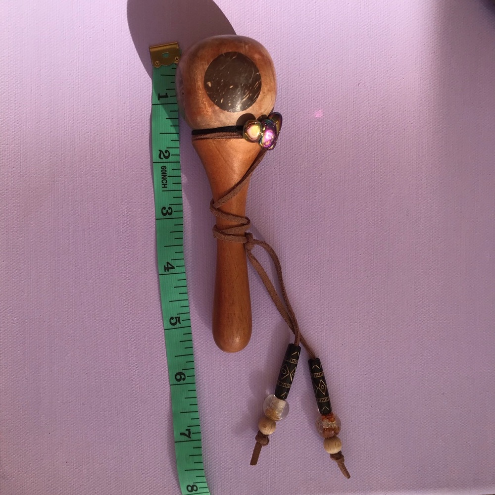 Shamanic Wood Rattle ✨ - Picture 9 of 9